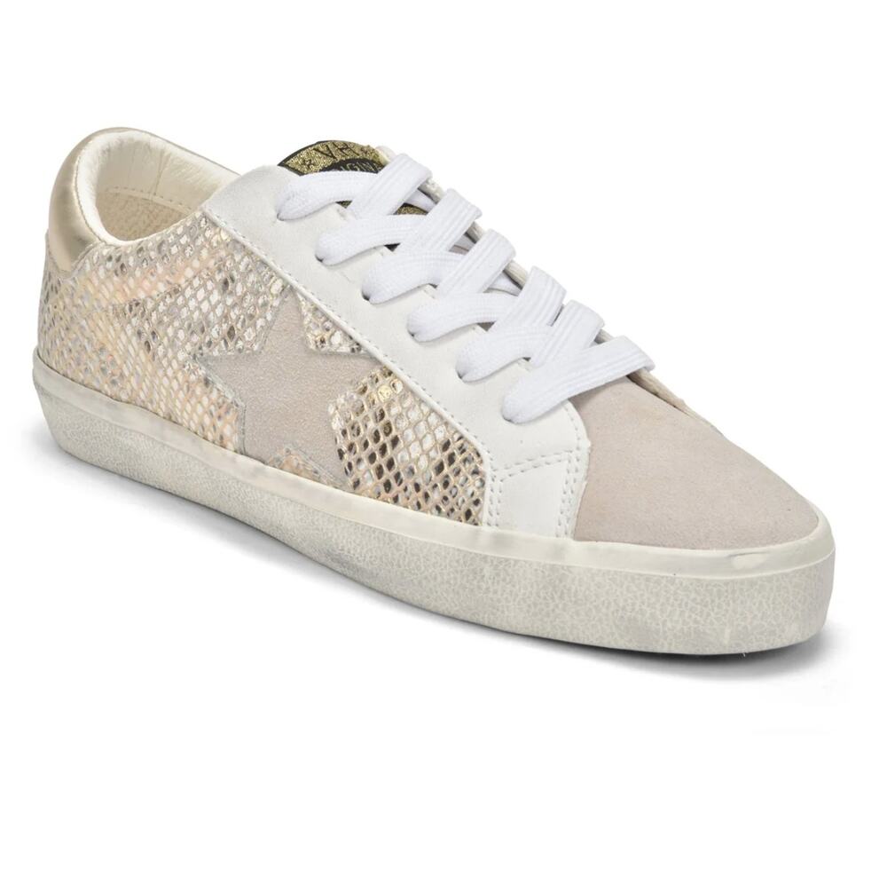Vintage Havana Womens Kate Fashion Sneakers Size 8.5 Gold Snake Multi NWOB
